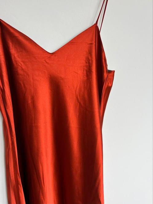 Ralph Lauren silk dress / midi dress / satin dress, Kleding | Dames, Jurken, Nieuw, Maat 38/40 (M), Rood, Onder de knie, Ophalen of Verzenden