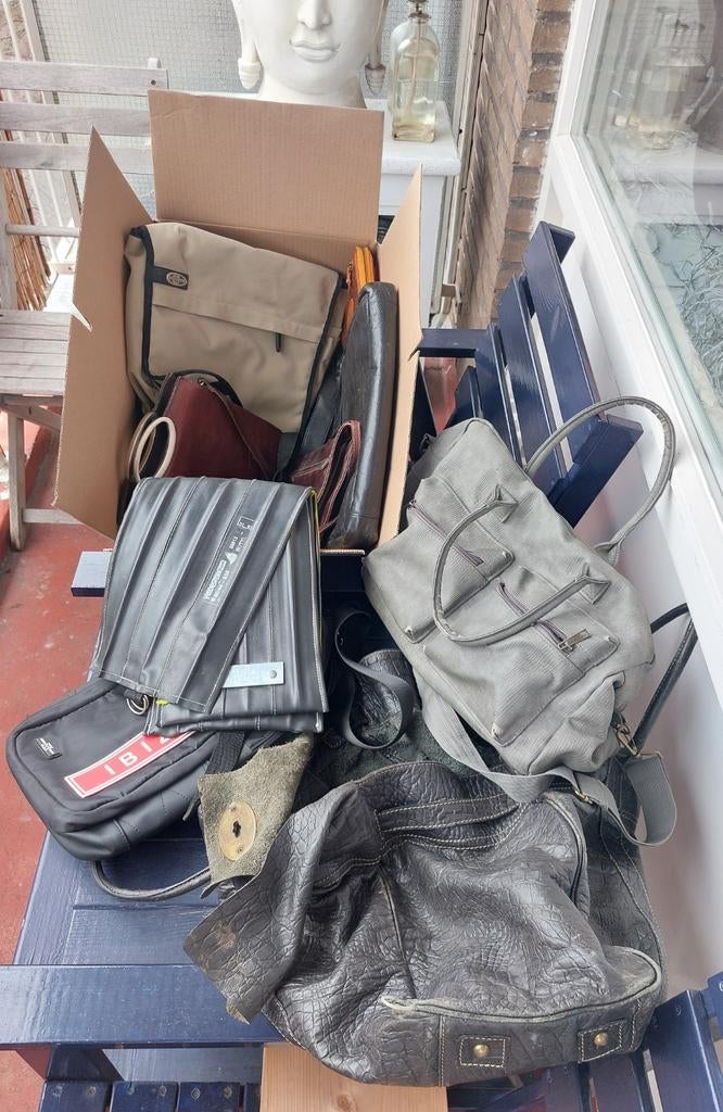 Dames Tassen Collectie: Leer, Canvas & Fietsband, Sieraden, Tassen en Uiterlijk, Ophalen, Gebruikt, Overige typen