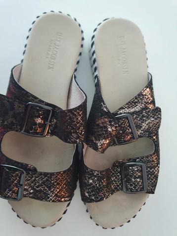 ILSE JACOBSEN SLIPPERS/ SANDALEN  maat 37 beschikbaar voor biedingen