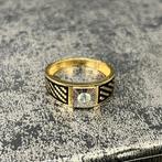 14 karaats gouden ring heren prachtig model, Ophalen of Verzenden, Nieuw, Goud