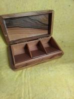 13544) mooi oud houten postzegel doosje, Antiek en Kunst, Ophalen of Verzenden