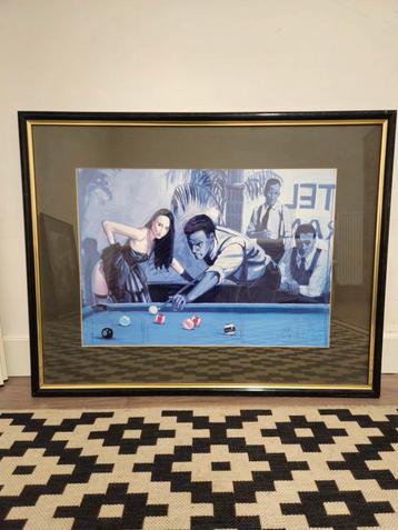 Nico Vrielink Zeefdruk '8-Ball/Zijzak' - Ingelijst beschikbaar voor biedingen
