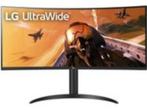 LG Ultrawide 34" Curved gaming monitor 34WP75C-B, Gaming, In hoogte verstelbaar, IPS, DisplayPort