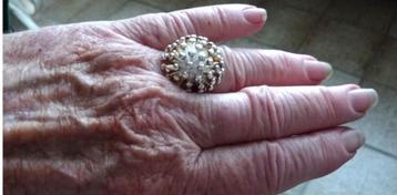 ORIGINELE SPUTNIK RING ZILVER MAAT 18 19 ALS NIEUW beschikbaar voor biedingen