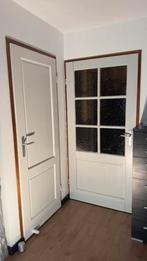 Te Koop: Twee Massief Meranti Houten Deuren, Doe-het-zelf en Verbouw, Deuren en Horren, Ophalen, Binnendeur, Zo goed als nieuw