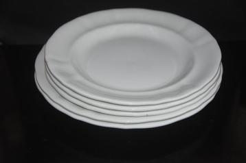 5 Antieke Petrus Regout borden Wellington golvende rand 1880 beschikbaar voor biedingen