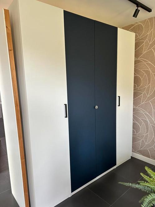 2x Ikea PAX deur 50x229cm blauw met patroon, Huis en Inrichting, Kasten | Kledingkasten, Zo goed als nieuw, 200 cm of meer, 50 tot 100 cm