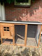 Konijnenhok / kippenhok met ren, Dieren en Toebehoren, Knaagdieren en Konijnen | Hokken en Kooien, Ophalen, 110 cm of meer, Nieuw