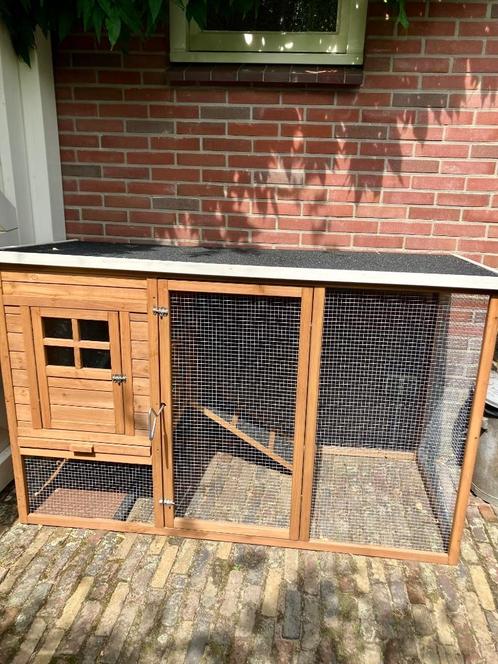 Konijnenhok / kippenhok met ren, Dieren en Toebehoren, Knaagdieren en Konijnen | Hokken en Kooien, Nieuw, Hok, 90 cm of meer, 110 cm of meer