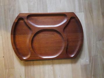 Mooie hardhouten scandinavisch dienblad serveerblad. beschikbaar voor biedingen