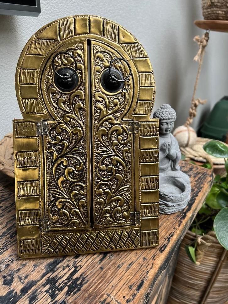 Marokkaanse Arabische tafel spiegel, Huis en Inrichting, Woonaccessoires | Spiegels, Zo goed als nieuw, Minder dan 50 cm, Minder dan 100 cm