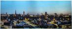 Skyline Enschede op geborsteld aluminium 150 x 60 cm, Ophalen, 50 tot 75 cm, Nieuw, 125 cm of meer