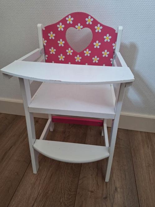 Poppenstoel hout tbv goed doel, Kinderen en Baby's, Speelgoed | Houten speelgoed, Gebruikt, Overige typen, Ophalen of Verzenden