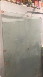 Glazen Douchewand 8mm met RVS bevestigingen, Ophalen, 80 tot 120 cm, Nieuw, 160 cm of meer