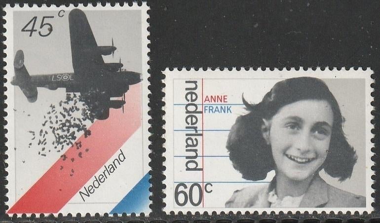 Nederland 1980 1198/1199 Voedseldropping & Anne Frank Postfr, Ophalen of Verzenden, Na 1940, Postfris