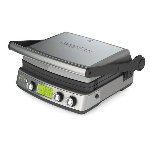 GreenPan Stainless Steel Contact Electric Grill-CC006745-001, Witgoed en Apparatuur, Grillplaten, Nieuw, Tafelgrill, Ophalen of Verzenden