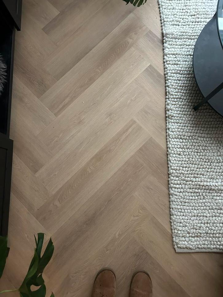 Plak PVC visgraat light oak, Huis en Inrichting, Stoffering | Vloerbedekking, Nieuw, Overige typen, Overige kleuren, 10 tot 25 m²