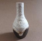 Atelier De Steenuil vaasje vintage wit druipglazuur, Gebruikt, Wit, Aardewerk of Porselein, Ophalen of Verzenden