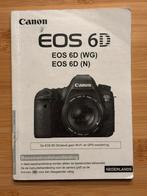 Canon EOS 6D Handleiding nederlandstalig, Ophalen of Verzenden