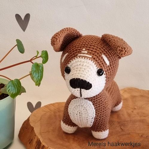 Handgemaakte corgi hond knuffel, Hobby en Vrije tijd, Breien en Haken, Nieuw, Breien, Naald, Ophalen of Verzenden
