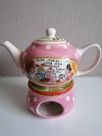 Blond servies 'Even bijkletsen' Theepot met theelicht, Huis en Inrichting, Keuken | Servies, Ophalen, Blond Amsterdam, Overige typen