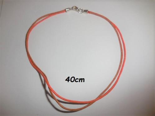 Bruin en Oranje Koord voor Kettinghangertje, 40cm, Hobby en Vrije tijd, Kralen en Sieraden maken, Nieuw, Overige typen, Ophalen of Verzenden
