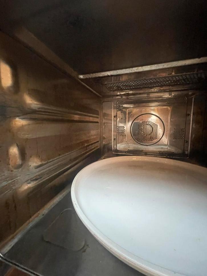 Sharp inventer combie Magnetron, Witgoed en Apparatuur, Magnetrons, Gebruikt, Vrijstaand, Combimagnetron, 45 tot 60 cm, Crisp