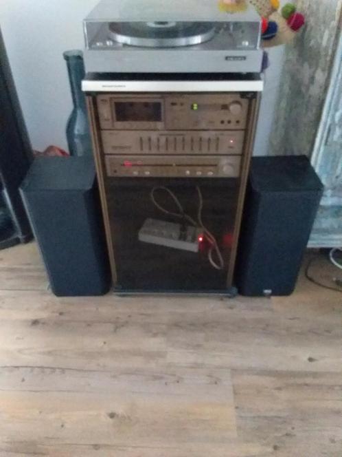 Vintage Marantz stereoset met Scott draaitafel, Audio, Tv en Foto, Stereo-sets, Gebruikt, Cassettedeck, Tuner of Radio, Speakers