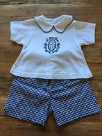 mooi wit blauw baby setje Les Petites Fleurs - maat 68, Meisje, Ophalen of Verzenden, Zo goed als nieuw, Setje