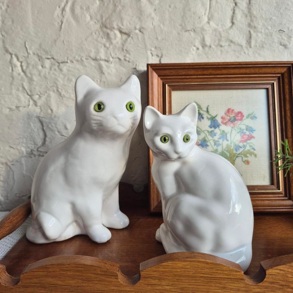 Porseleinen katten vintage, Ophalen of Verzenden, Zo goed als nieuw, Dier