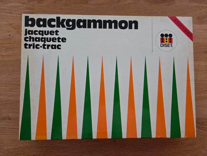 Backgammon Jacquet Chaquete Tric-Trac, Hobby en Vrije tijd, Gezelschapsspellen | Bordspellen, Zo goed als nieuw, Een of twee spelers