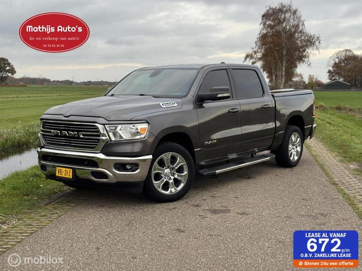 Dodge Ram 1500 4X4 5.7 V8 4x4 Crew Cab Big Horn Marge! Nette, Auto's, Dodge, Bedrijf, Te koop, RAM 1500, ABS, Achteruitrijcamera