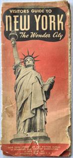 Visitors Guide New York ca 1944, Gelezen, Overige gebieden, Ophalen of Verzenden, Landkaart