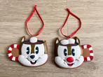 Disney Knabbel Babbel Chip Dale kerst ornament hanger deco, Verzamelen, Disney, Ophalen, Overige figuren, Gebruikt, Beeldje of Figuurtje