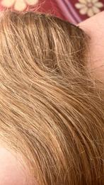 Donker blonde extensions 4 stuks 100% mens, Ophalen of Verzenden, Gebruikt, Pruik of Haarverlenging