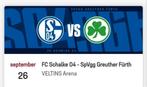 Tickets Schalke 04 vs Greuther Furth, Losse kaart, Drie personen of meer, September, Buitenland