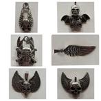 Ketting hanger, stainless steel, skulls, hangers, Overige materialen, Overige voorstellingen, Nieuw, Ophalen of Verzenden