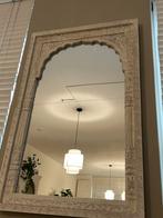 Oosterse spiegel met Arabisch houtsnijwerk, 100 tot 150 cm, Nieuw, Ophalen of Verzenden, Rechthoekig