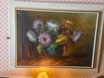 B. Sluiter - Chrysanten, Olieverf, Antiek en Kunst, Ophalen