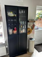 Ikea zwarte kast, Huis en Inrichting, Kasten | Buffetkasten, 200 cm of meer, Klassiek, 25 tot 50 cm, 50 tot 100 cm