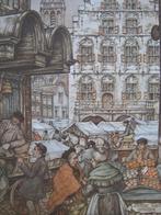 Anton Pieck. Afbeeldingen stadjes en steden., Antiek en Kunst, Ophalen of Verzenden