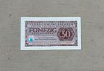 Duits bankbriefje van 50 Reichsmark Wehrmacht - 1944- wo2, Postzegels en Munten, Ophalen of Verzenden, Duitsland, Los biljet