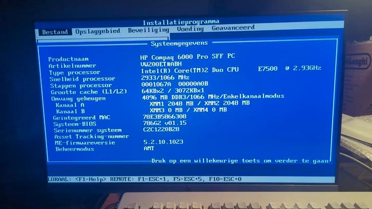 HP Compaq 6000 Pro SFF computer, Computers en Software, Vintage Computers, Ophalen