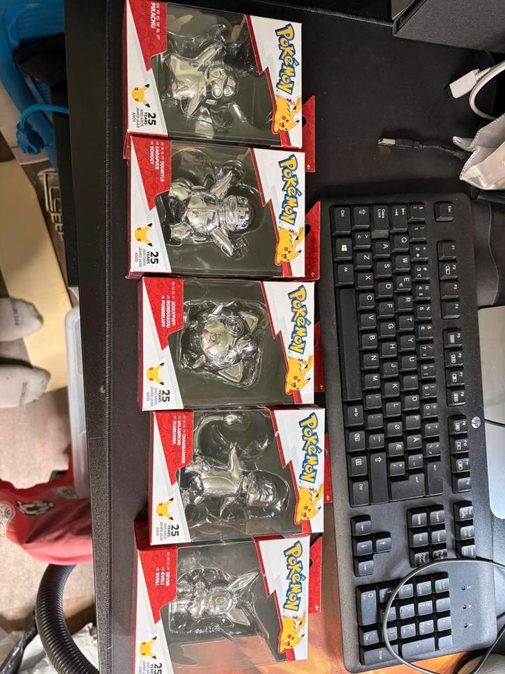 Pokémon 25th Anniversary Silver Figures – Complete Set, Computers en Software, Desktop Pc's, Zo goed als nieuw, Ophalen of Verzenden