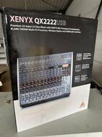 Behringer Xenyx QX2222USB Geluidstafel, Muziek en Instrumenten, Mengpanelen, 1234AB, Behringer, Nieuw, Microfooningang