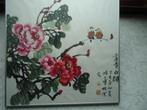 Chinese Tekening Aquarel inkt en kleur op papier gesisneerd, Verzenden