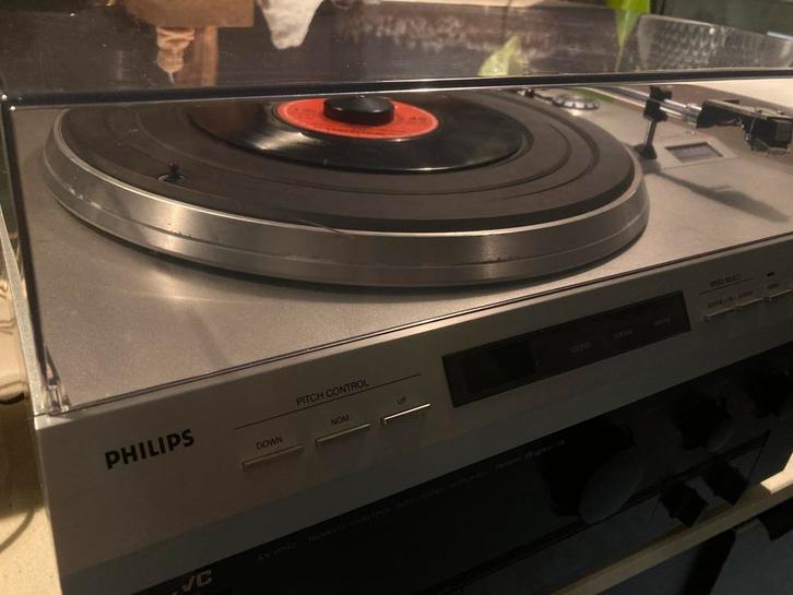 Philips F7813 (1982) platenspeler in topconditie, Audio, Tv en Foto, Platenspelers, Gebruikt, Platenspeler, Philips, Pitch-regelaar