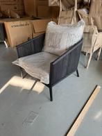 Tuinstoel - Aluminium - Rope - Zwart, Tuin en Terras, Tuinstoelen, Ophalen of Verzenden, Nieuw, Aluminium