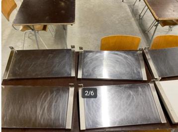 6x2 Plankdragers Granhult (Ikea) met Planken 5 x RVS, 1 xwit beschikbaar voor biedingen