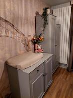 Woood lily Kinder of babykamer Set - Commode & Kast Grijs, Kast, 50 tot 70 cm, 105 cm of meer, Ophalen of Verzenden